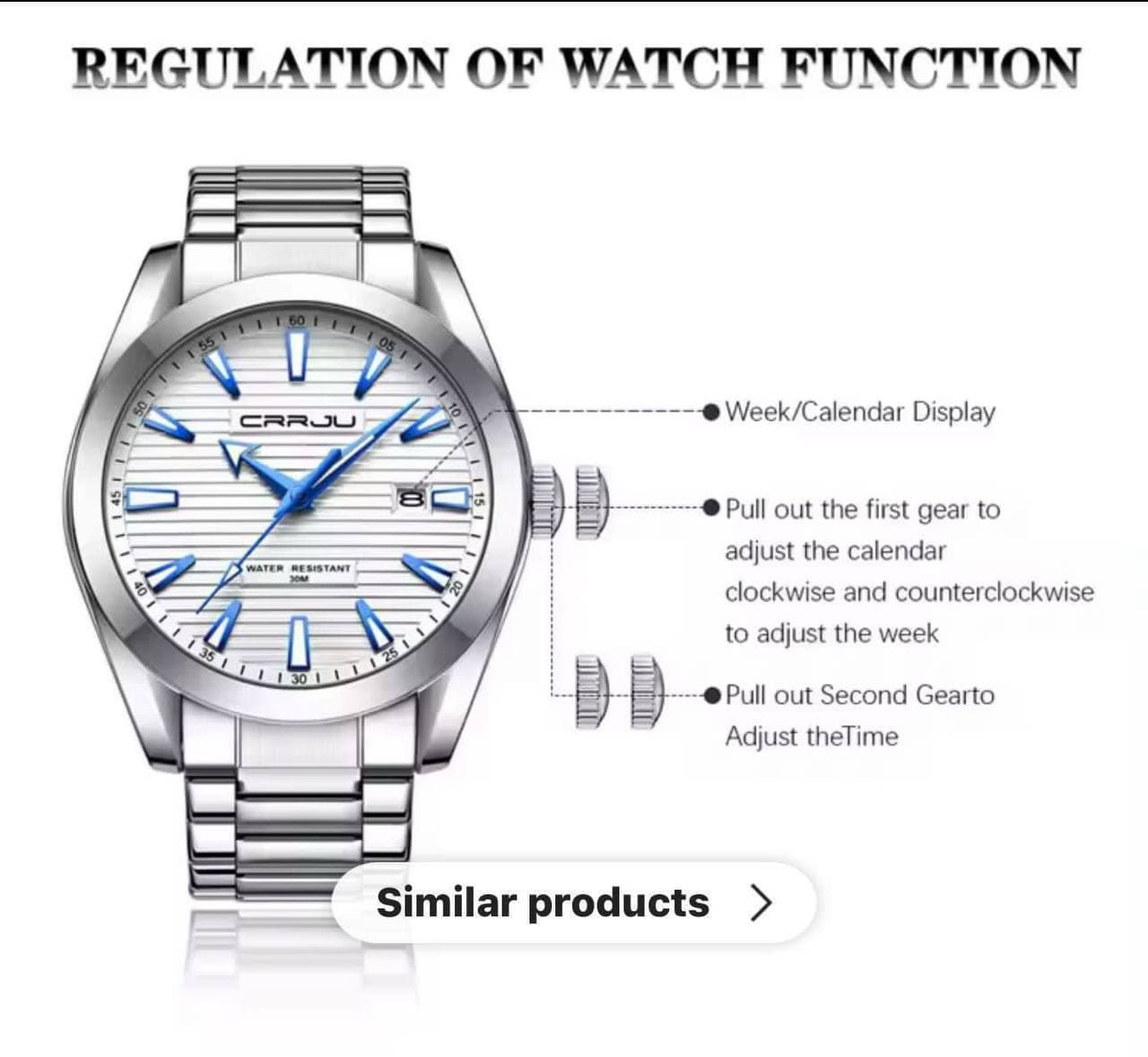 CRRJU 5006 Men Watch view 3