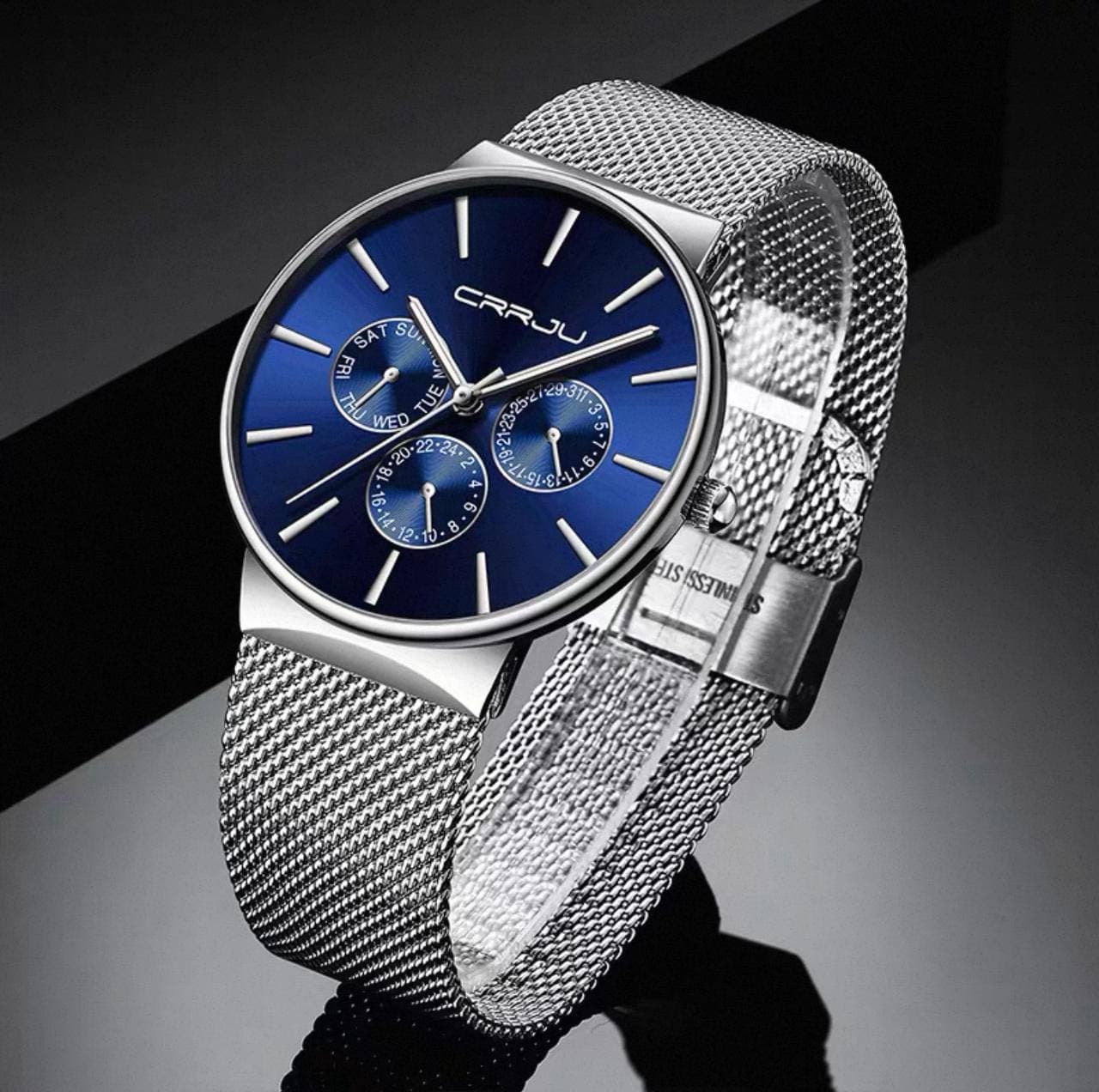 CRRJU Chronograph Mesh Gents Watch view 2