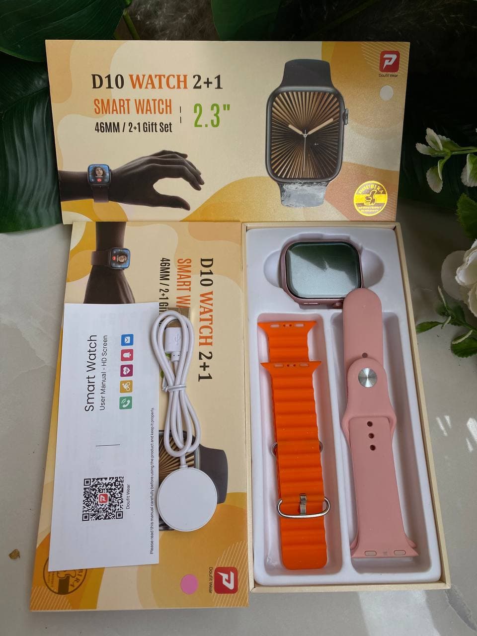 DT10 Smartwatch with 2 Interchangeable Straps view 3