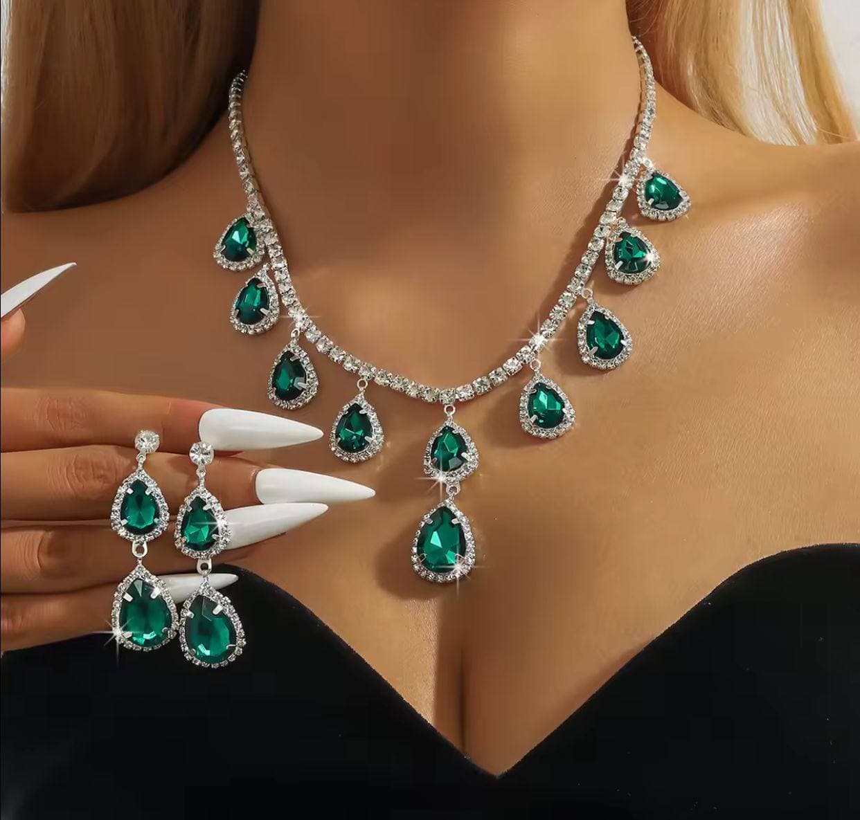Exquisite Crystal Matching Jewellery Sets view 2