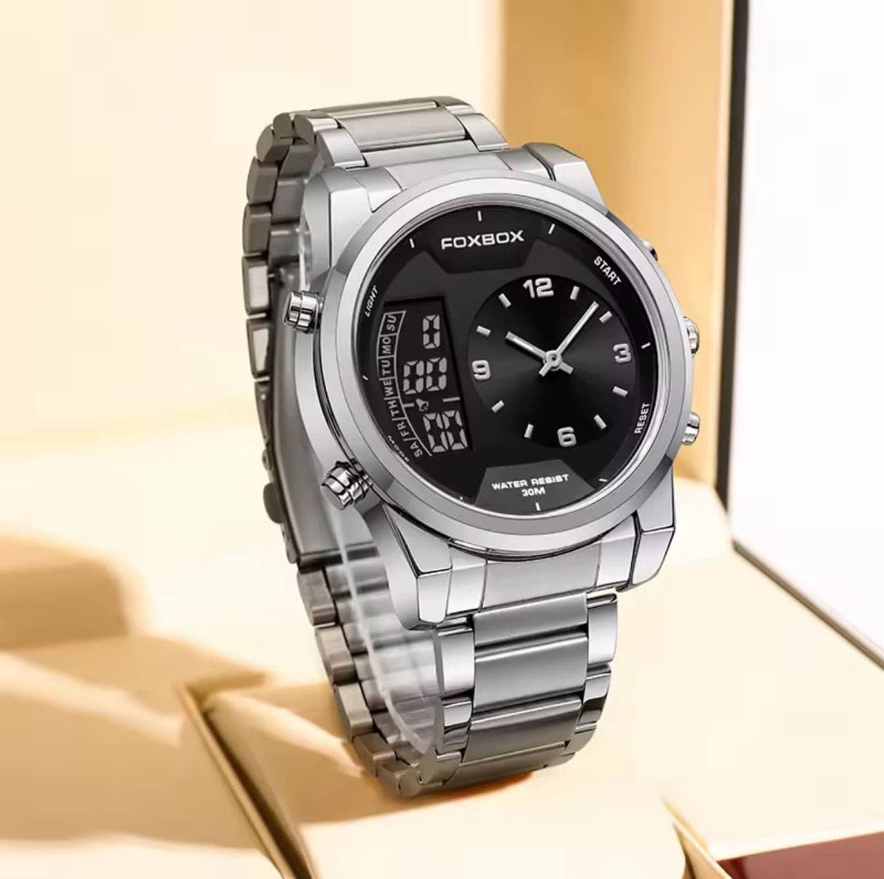Foxbox Dual Time Gents Watch FB0058E view 2