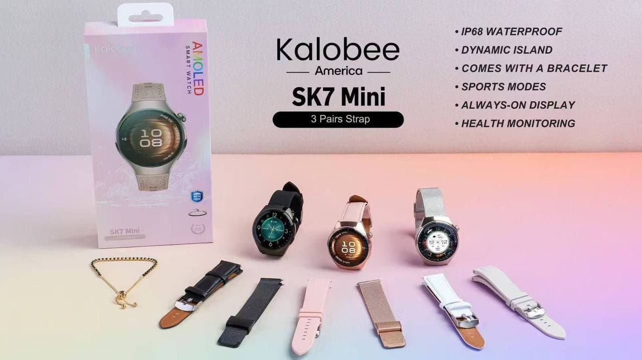 Kalobee SK7 Mini Smartwatch (3 Pairs Straps) view 4