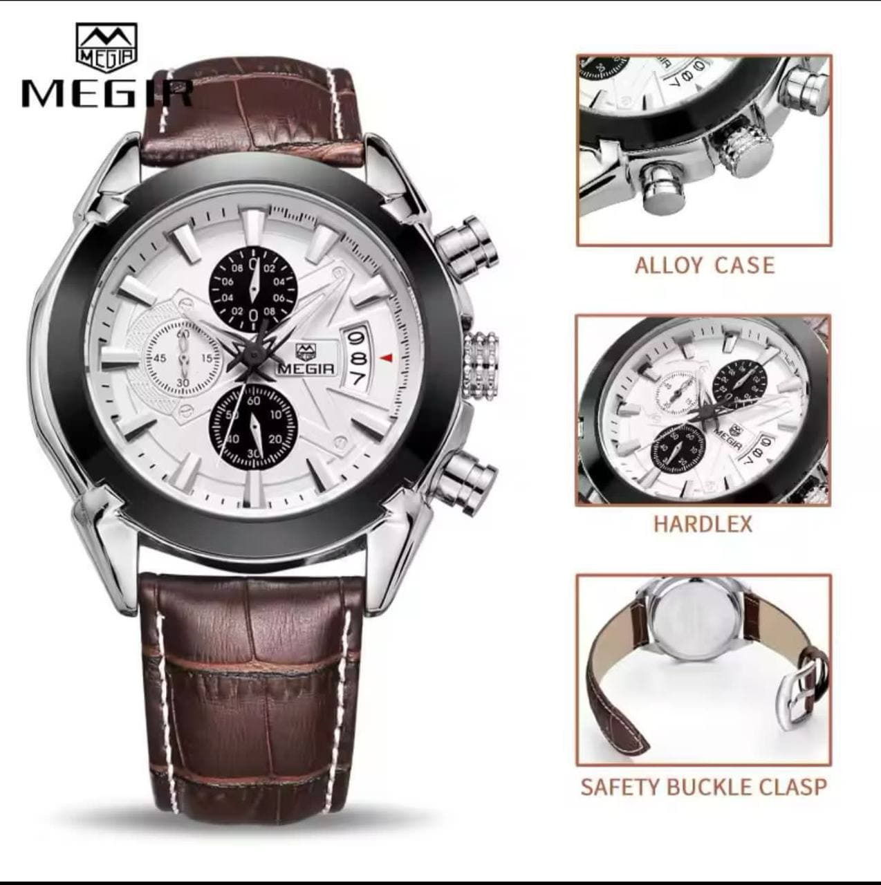 MEGIR CHRONOGRAPH GENTS(analogue) WATCH view 3