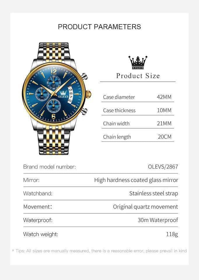 Olevs Chronograph Men Watch view 4