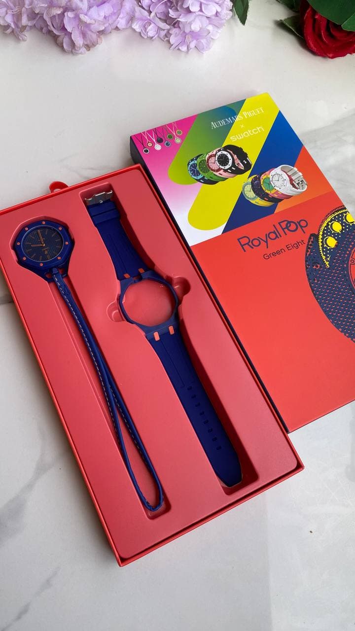 Trendy AP x Swatch Royal Pop Watch view 2