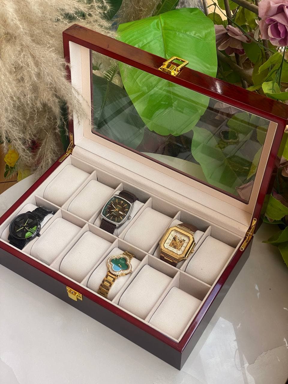 Wooden Executive Watch Organizers view 3